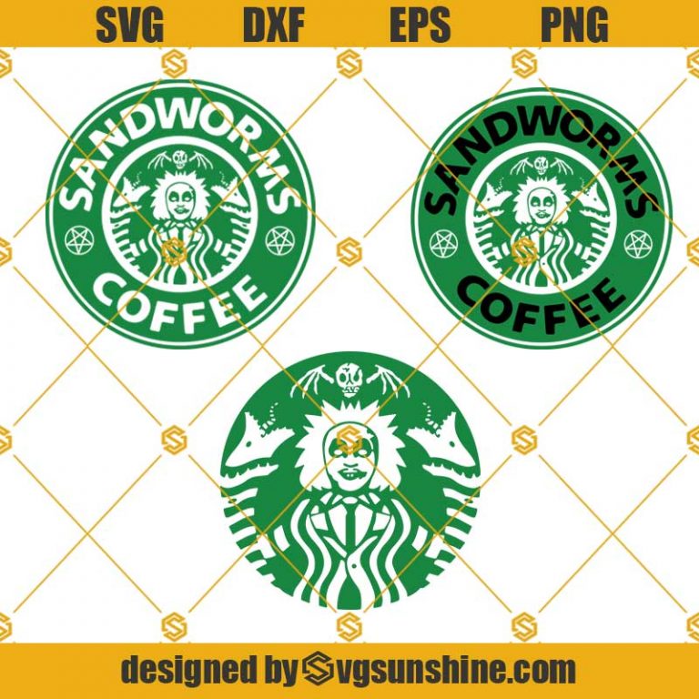 Sandworm Coffee Svg, Beetlejuice Starbucks Logo Svg Bundle, Beetlejuice 