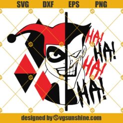 Harley Quin The Joker SVG, The Joker SVG PNG DXF EPS