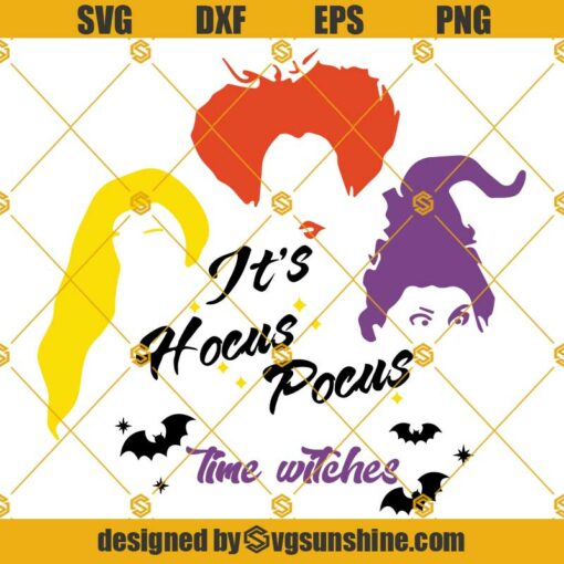 Sanderson Sisters SVG, Hocus Pocus SVG, Witches Hair Cute, Halloween SVG
