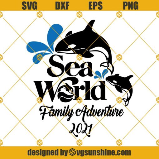 Sea World Family Adventure 2021 Svg