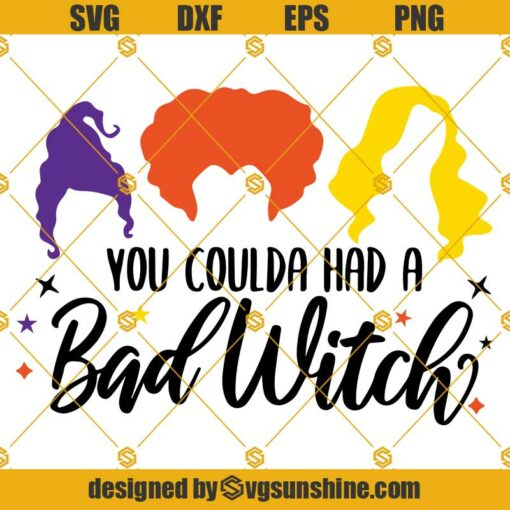 You Coulda Had a Bad Witch SVG, Hocus Pocus SVG, Sanderson Sisters Svg, Halloween Svg