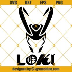 Loki Helmet SVG, Loki SVG, Loki Cut Files Clipart Cricut Silhouette