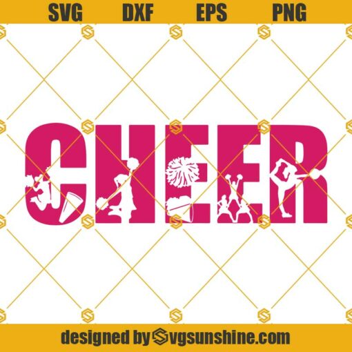 Cheer SVG Cheerleader SVG, Cheerleading SVG, Megaphone Svg ,Cheer Mom Svg , Cheer Cut File