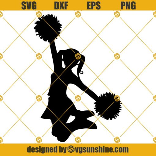 Cheerleader SVG, Dance SVG, Cheerleader Cut Files Clipart Cricut Silhouette