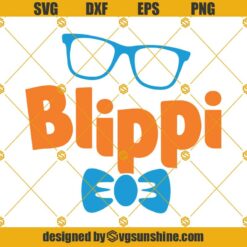 Blippi bow tie SVG, Blippi SVG, Blippi face SVG, Blippi Birthday SVG, Blippi glasses SVG