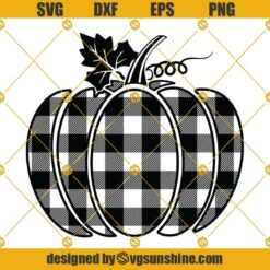 Buffalo Plaid Pumpkin Svg, Pumpkin Svg, Halloween Svg, Fall Svg, Pumpkin Patch Clipart