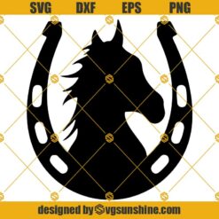 Horse SVG, Horseshoe SVG, Horse Shoe Cut File