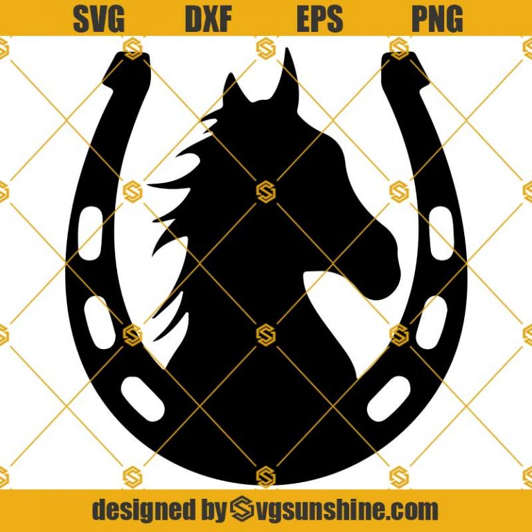Double Horseshoe SVG, Horseshoe SVG DXF PNG EPS