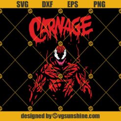 Carnage svg, Marvel Comics Svg, Carnage Vs Venom Svg