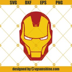 Iron Man Mask Svg, Iron Man Helmet Svg, Iron Man Head Svg
