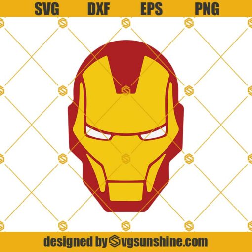Iron Man Mask Svg, Iron Man Helmet Svg, Iron Man Head Svg