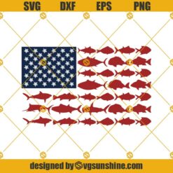 American Flag Fish Svg, American Flag Fish Svg, 4th Of July Svg, Memorial Day Svg