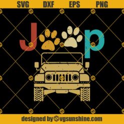 Paws In A Jeep Svg, Jeep With Dog Svg, Jeep Svg, Vehicle Svg