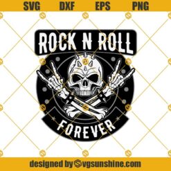 Skull Hands Rock N Roll Svg, Rock and Roll Svg, Skeleton Rock Hand Svg
