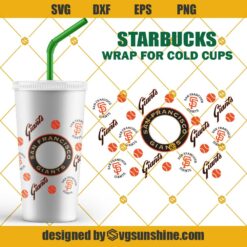 San Francisco Giants SVG Starbucks Cup SVG, Full Wrap Starbucks San Francisco Giants Cold Cup SVG