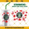 Criminal Minds Starbucks Cold Cup SVG, Bloody Hand Print SVG Starbucks Cup