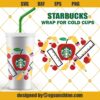 Teacher Apple SVG For Starbucks Cups SVG, Teacher Fuel SVG Starbucks Cold Cup