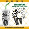 Jack Skellington Starbucks SVG, Halloween Full Wrap for Starbucks Venti Cold Cup SVG