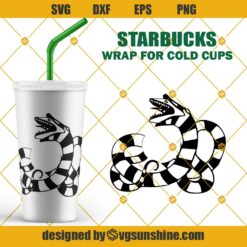 Sandworm Starbucks Cup SVG, Sandworm Beetlejuice Halloween Starbucks Cold Cup SVG