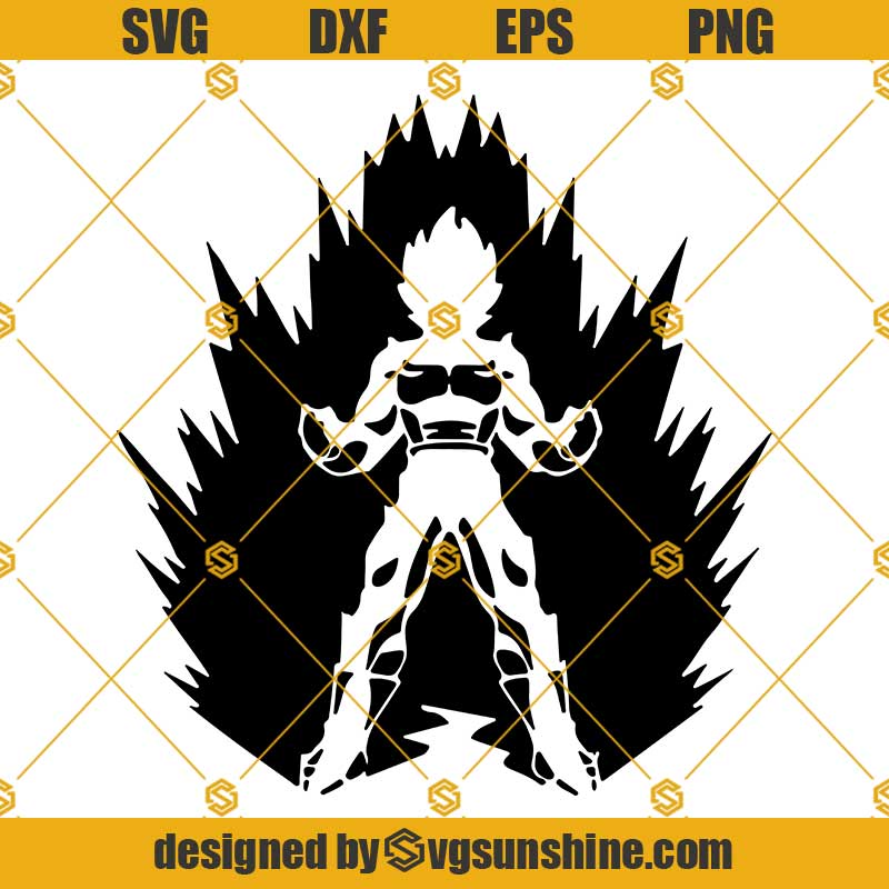 Super Saiyan Svg Dragon Ball Z Cut Files Clipart Cricut Silhouette