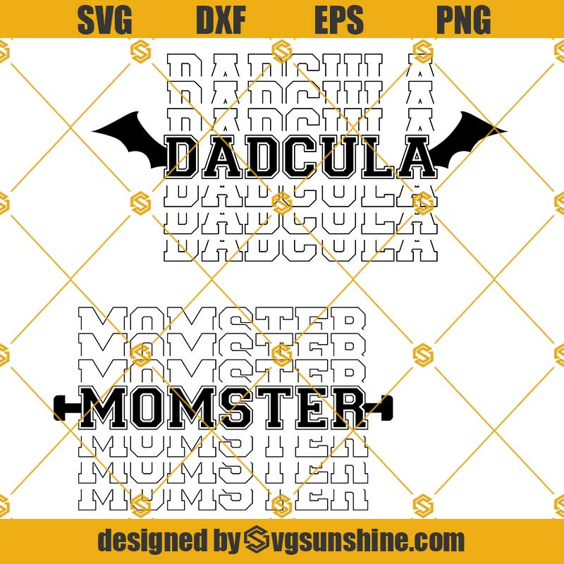 Halloween Momster Dadcula Svg Bundle, Momster Svg