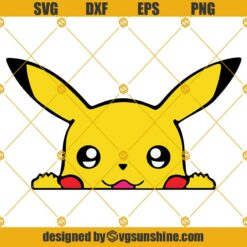 Pikachu Svg, Pokemon Svg, Png Dxf Eps Cut files, Pikachu cutfile cricut layered