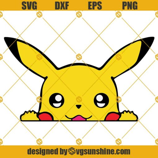 Pikachu Svg, Pokemon Svg, Png Dxf Eps Cut files, Pikachu cutfile cricut layered