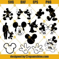 Mickey Mouse SVG Bundle, Disney SVG, Mickey head SVG, Mickey mouse cricut silhouette