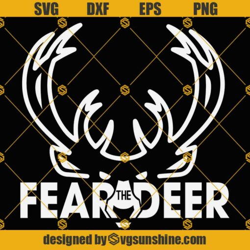 Milwaukee Bucks Svg, Fear the Deer Svg Png Dxf Eps