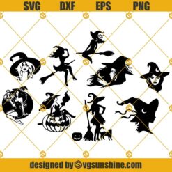 Witch SVG, Witches Svg Bundle, Halloween Witch Svg, Witch clipart, Witch cricut
