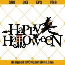Happy Halloween SVG, Witch SVG, Halloween SVG