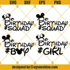 Birthday Squad SVG, Birthday SVG Bundle, Birthday Boy SVG, Birthday Girl SVG