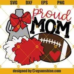 Cheer Mom SVG, Football Mom SVG, Cheer Mom Shirt SVG