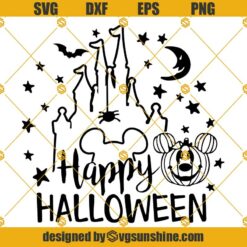 Happy Halloween SVG, Disney Halloween SVG, Mickey Pumpkin SVG