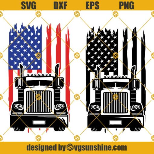 Us Big Truck SVG, Truck SVG, American Trucker SVG, Truck Driver SVG, Semi Truck SVG, Truck Clipart