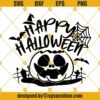 Halloween Scary Pumpkin SVG, Happy Halloween Svg