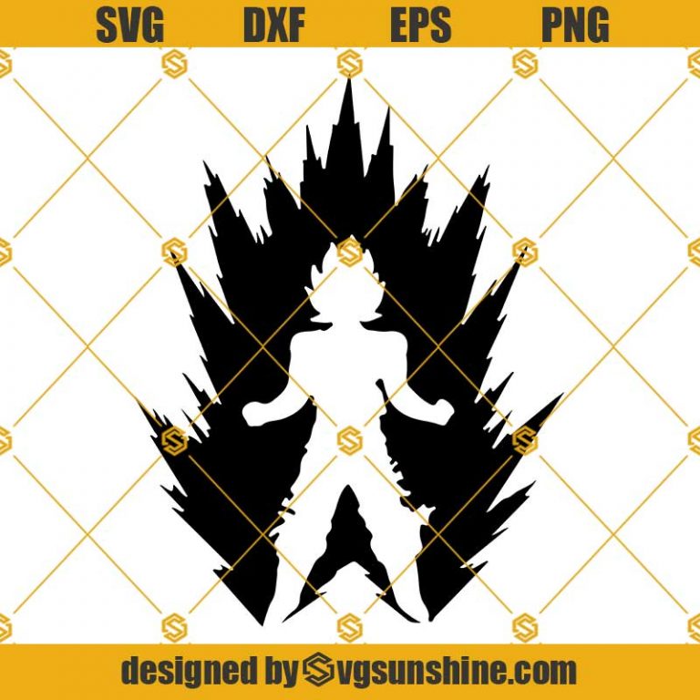 Broly SVG Super Saiyan SVG Dragon Ball Z SVG Broly Vector Cut Files For ...