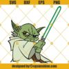 Yoda Star Wars Light Saber SVG