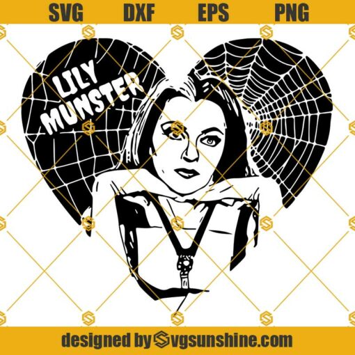 Lily Munster Svg, The Munsters Svg Png Dxf Eps Cut Files Clipart Cricut Silhouette