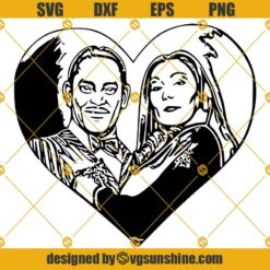 Morticia and Gomez SVG, Addams Family SVG PNG DXF EPS