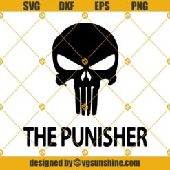 The punisher SVG PNG DXF EPS Cut Files Clipart Cricut Silhouette