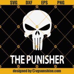 The punisher SVG, punisher PNG Cut Files Clipart Cricut Silhouette