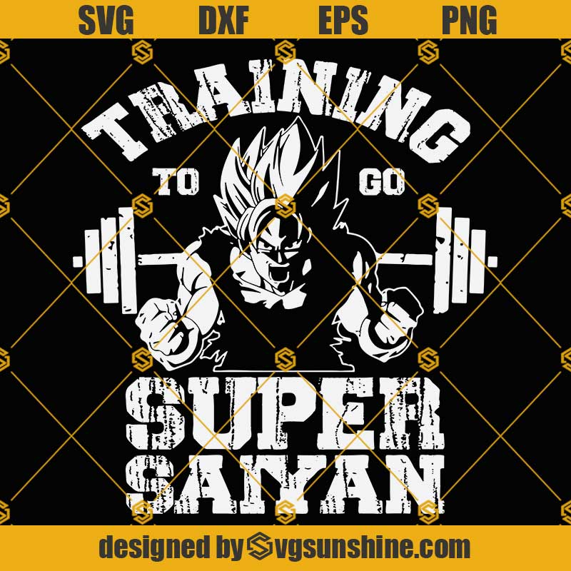 Training To Go Super Saiyan SVG, Goku Png, Goku Svg, Dragon Ball Svg