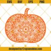 Mandala Pumpkin SVG PNG
