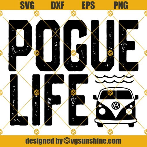 Pogue Life Svg, Hippie Van svg, Obx Pogue Life Svg, Pogue Life Vintage Van Svg