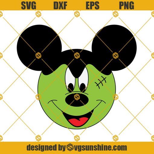 Mickey Frankenstein SVG, Mickey Monster SVG, Mickey Halloween SVG