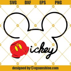 Mickey Mouse SVG, Disney SVG, Mickey cut file clipart svg files for silhouette cricut