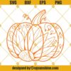 Pumpkin Sunflower Mandala SVG