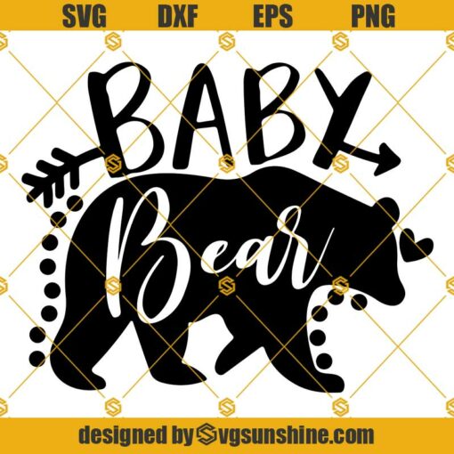 Baby Bear SVG, Baby SVG, Newborn SVG, Bear SVG