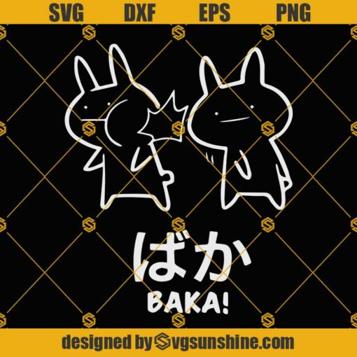 Baka Rabbit Svg, Anime Svg, Anime Design Svg, Love Anime Svg, Anime Manga SVG